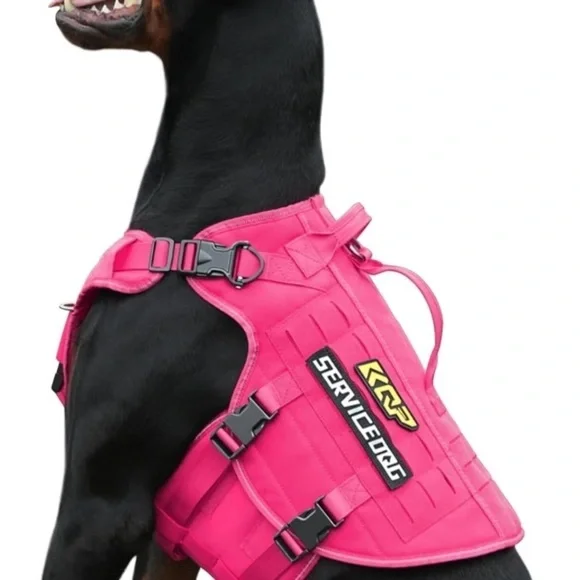 NWT! KCP Tactical Girl Dog Harness Pink Military 10500 Nylon Lightweight Durable - Picture 4 of 8